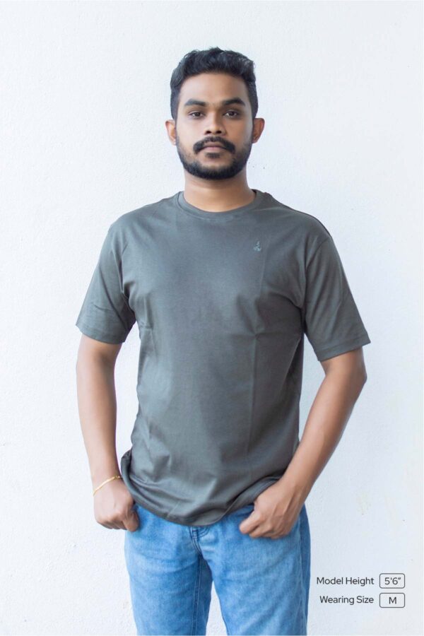 Premium Charcoal Gray Crew Neck