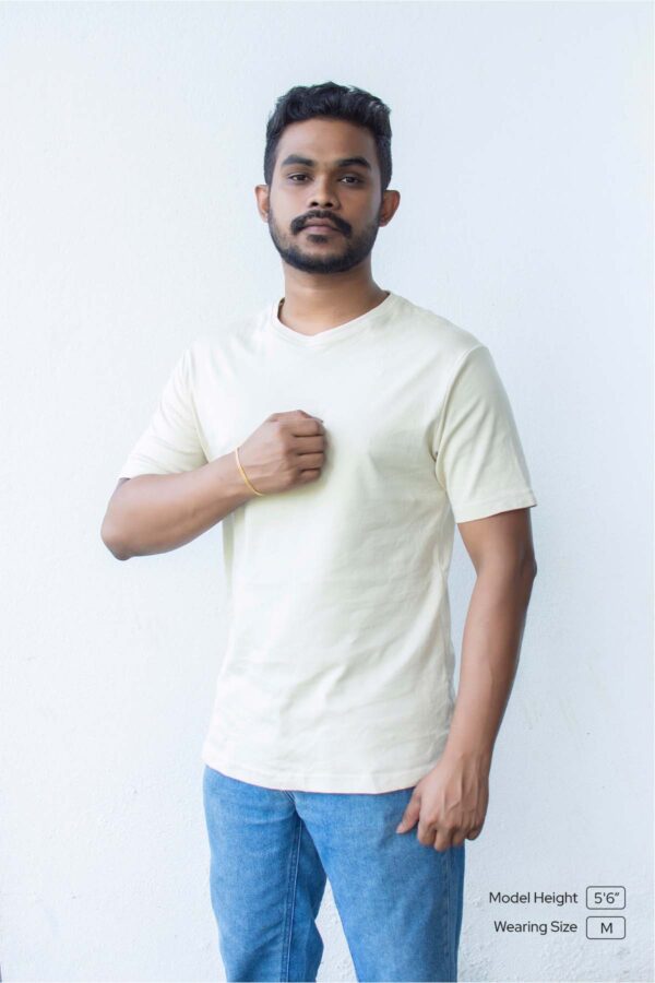 Premium Light Cream Crew Neck